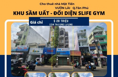 Cho thuê nhà mặt tiền Vườn Lài 92m2, 3 Lầu+ST, 28Triệu - khu SẦM UẤT